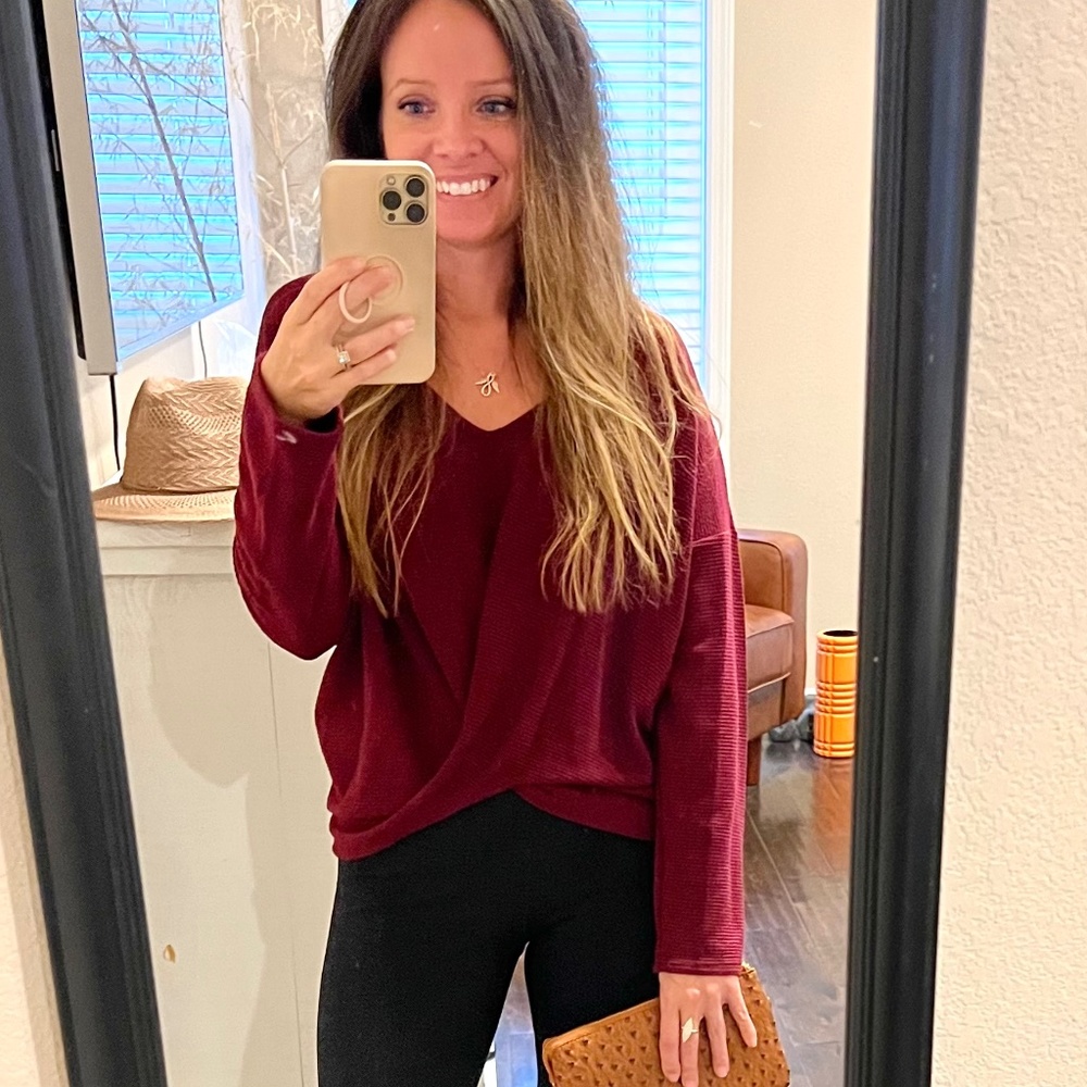 **Christmas SALE!!** Lightweight twistfront womens sweater